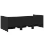 Lounger with drawers black engineered wood 75x190 cm by vidaXL, Beds and slatted bases - Ref: Foro24-3280833, Price: 181,62 €...