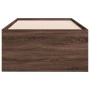 Tumbona con cajones madera ingeniería roble marrón 100x200 cm de vidaXL, Camas y somieres - Ref: Foro24-3280873, Precio: 188,...