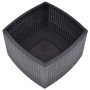 Mokkafarbener Beistelltisch aus Kunststoff 54x54x36,5 cm von vidaXL, Gartentische - Ref: Foro24-48776, Preis: 41,06 €, Rabatt: %