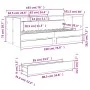 Lounger with brown oak engineered wood drawers 90x190 cm by vidaXL, Beds and slatted bases - Ref: Foro24-3280859, Price: 218,...