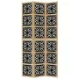 Divider screen 3 panels solid Paulownia wood brown black by vidaXL, Room dividers - Ref: Foro24-358800, Price: 103,99 €, Disc...
