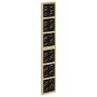 Trennwand 3 Paneele aus massivem Paulownia-Holz braun schwarz von vidaXL, Raumteiler - Ref: Foro24-358800, Preis: 103,99 €, R...