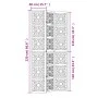 Divider screen 3 panels solid Paulownia wood brown black by vidaXL, Room dividers - Ref: Foro24-358800, Price: 103,99 €, Disc...