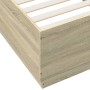 Bettgestell aus Sonoma-Eiche-Holzwerkstoff, 100 x 200 cm von vidaXL, Betten und Lattenroste - Ref: Foro24-3209718, Preis: 116...