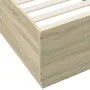Bettgestell aus Sonoma-Eiche-Holzwerkstoff, 100 x 200 cm von vidaXL, Betten und Lattenroste - Ref: Foro24-3209718, Preis: 115...