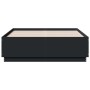 Estructura de cama madera de ingeniería negra 120x190 cm de vidaXL, Camas y somieres - Ref: Foro24-3209745, Precio: 143,43 €