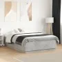 Concrete gray engineered wood bed frame 120x190cm by vidaXL, Beds and slatted bases - Ref: Foro24-3209747, Price: 136,10 €, D...