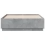 Estructura de cama madera de ingeniería gris hormigón 120x190cm de vidaXL, Camas y somieres - Ref: Foro24-3209747, Precio: 13...