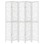 5-teilige Trennwand aus weißem Paulownia-Massivholz von vidaXL, Raumteiler - Ref: Foro24-358744, Preis: 166,94 €, Rabatt: %