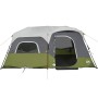 Family tent with LED 9 people quick opening light green by vidaXL, tents - Ref: Foro24-94310, Price: 276,42 €, Discount: %