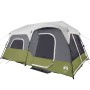 Family tent with LED 9 people quick opening light green by vidaXL, tents - Ref: Foro24-94310, Price: 276,42 €, Discount: %