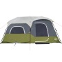 Family tent with LED 9 people quick opening light green by vidaXL, tents - Ref: Foro24-94310, Price: 276,42 €, Discount: %