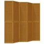 5-panel partition screen solid brown paulownia wood by vidaXL, Room dividers - Ref: Foro24-358823, Price: 142,74 €, Discount: %