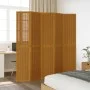 5-panel partition screen solid brown paulownia wood by vidaXL, Room dividers - Ref: Foro24-358823, Price: 142,74 €, Discount: %