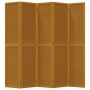 5-panel partition screen solid brown paulownia wood by vidaXL, Room dividers - Ref: Foro24-358823, Price: 145,31 €, Discount: %
