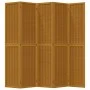 5-panel partition screen solid brown paulownia wood by vidaXL, Room dividers - Ref: Foro24-358823, Price: 142,74 €, Discount: %