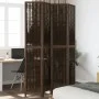Dark brown paulownia wood 4-panel dividing screen by vidaXL, Room dividers - Ref: Foro24-358660, Price: 104,89 €, Discount: %