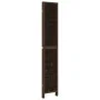 Dark brown paulownia wood 4-panel dividing screen by vidaXL, Room dividers - Ref: Foro24-358660, Price: 104,89 €, Discount: %
