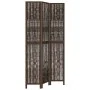 Dark brown paulownia wood 3-panel separator screen by vidaXL, Room dividers - Ref: Foro24-358655, Price: 99,20 €, Discount: %