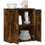 Smoked oak engineered wood sideboard 60x31x70 cm by vidaXL, Sideboards - Ref: Foro24-840461, Price: 60,50 €, Discount: %