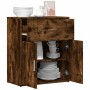 Sideboard aus geräuchertem Eichenholzwerkstoff, 60 x 31 x 70 cm von vidaXL, Sideboards - Ref: Foro24-840468, Preis: 66,78 €, ...