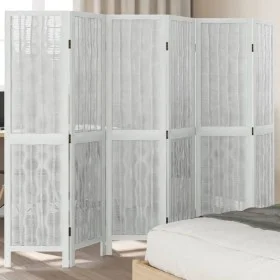 White Paulownia solid wood 6-panel dividing screen by vidaXL, Room dividers - Ref: Foro24-358681, Price: 150,96 €, Discount: %
