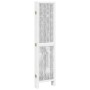 6-teilige Trennwand aus weißem Paulownia-Massivholz von vidaXL, Raumteiler - Ref: Foro24-358681, Preis: 144,82 €, Rabatt: %