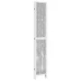 Biombo separador de 4 paneles madera maciza Paulownia blanco de vidaXL, Divisores de ambientes - Ref: Foro24-358676, Precio: ...