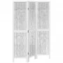 White Paulownia solid wood 3-panel dividing screen by vidaXL, Room dividers - Ref: Foro24-358669, Price: 88,90 €, Discount: %