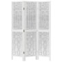 3-teilige Trennwand aus weißem Paulownia-Massivholz von vidaXL, Raumteiler - Ref: Foro24-358669, Preis: 90,64 €, Rabatt: %
