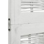 3-teilige Trennwand aus weißem Paulownia-Massivholz von vidaXL, Raumteiler - Ref: Foro24-358669, Preis: 90,64 €, Rabatt: %