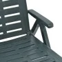 Tumbona plegable de plástico verde by vidaXL, Loungers - Ref: Foro24-48755, Price: 131,59 €, Discount: %