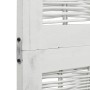 4-teilige Trennwand aus weißem Paulownia-Massivholz von vidaXL, Raumteiler - Ref: Foro24-358674, Preis: 108,85 €, Rabatt: %