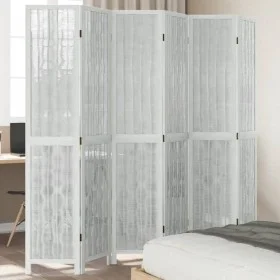 White Paulownia solid wood 6-panel dividing screen by vidaXL, Room dividers - Ref: Foro24-358683, Price: 144,80 €, Discount: %