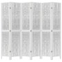 6-teilige Trennwand aus weißem Paulownia-Massivholz von vidaXL, Raumteiler - Ref: Foro24-358683, Preis: 147,05 €, Rabatt: %