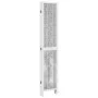 Biombo separador de 6 paneles madera maciza Paulownia blanco de vidaXL, Divisores de ambientes - Ref: Foro24-358683, Precio: ...
