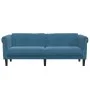 3 seater blue velvet sofa by vidaXL, Sofas - Ref: Foro24-372593, Price: 278,19 €, Discount: %