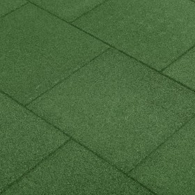 Losetas de goma protección de caídas 6 unidades verde 50x50x3cm de vidaXL, Suelos y moquetas - Ref: Foro24-92321, Precio: 102...