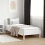 Solid white pine wood bed frame 100x200 cm by vidaXL, Beds and slatted bases - Ref: Foro24-844734, Price: 95,97 €, Discount: %