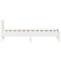 Solid white pine wood bed frame 100x200 cm by vidaXL, Beds and slatted bases - Ref: Foro24-844734, Price: 98,91 €, Discount: %