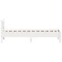 Solid white pine wood bed frame 100x200 cm by vidaXL, Beds and slatted bases - Ref: Foro24-844734, Price: 95,97 €, Discount: %