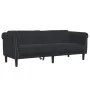 3-piece black velvet sofa set by vidaXL, Sofas - Ref: Foro24-3209214, Price: 679,14 €, Discount: %