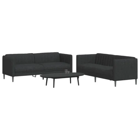2-piece black fabric sofa set by vidaXL, Sofas - Ref: Foro24-3209240, Price: 506,31 €, Discount: %