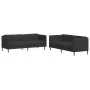 2-piece black fabric sofa set by vidaXL, Sofas - Ref: Foro24-3209240, Price: 506,31 €, Discount: %