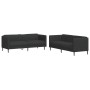 Juego de sofás 2 piezas tela negro de vidaXL, Sofás - Ref: Foro24-3209240, Precio: 570,31 €, Descuento: %