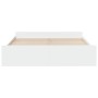 White engineered wood bed frame with drawers 180x200 cm by vidaXL, Beds and slatted bases - Ref: Foro24-3280272, Price: 164,6...