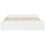 White engineered wood bed frame with drawers 180x200 cm by vidaXL, Beds and slatted bases - Ref: Foro24-3280272, Price: 163,6...