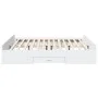White engineered wood bed frame with drawers 180x200 cm by vidaXL, Beds and slatted bases - Ref: Foro24-3280272, Price: 163,6...