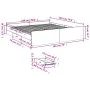 White engineered wood bed frame with drawers 180x200 cm by vidaXL, Beds and slatted bases - Ref: Foro24-3280272, Price: 163,6...