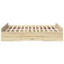 Sonoma oak engineered wood bed with drawers 120x190 cm by vidaXL, Beds and slatted bases - Ref: Foro24-3280323, Price: 136,67...